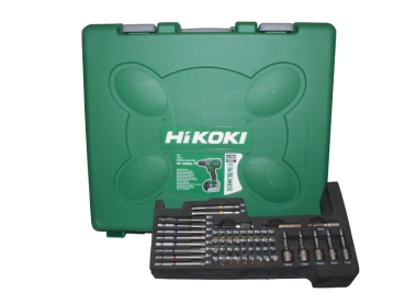 Werkzeugkoffer Hikoki/Hitachi für Akkuschrauber 18V mit Bitsatz Aufbewahrungsbox